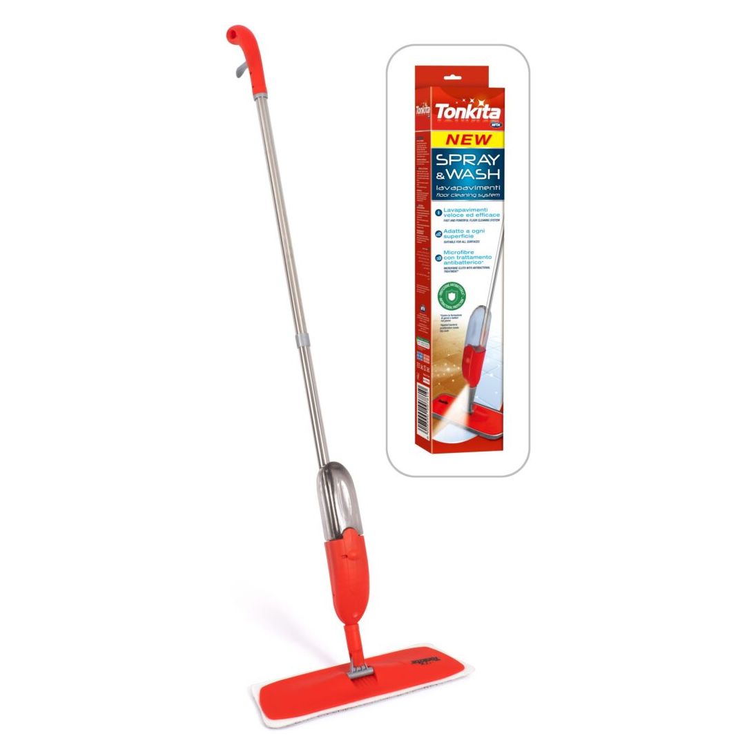 Tonkita Spray Mop – Antibacterial Microfibre – All Floor Types