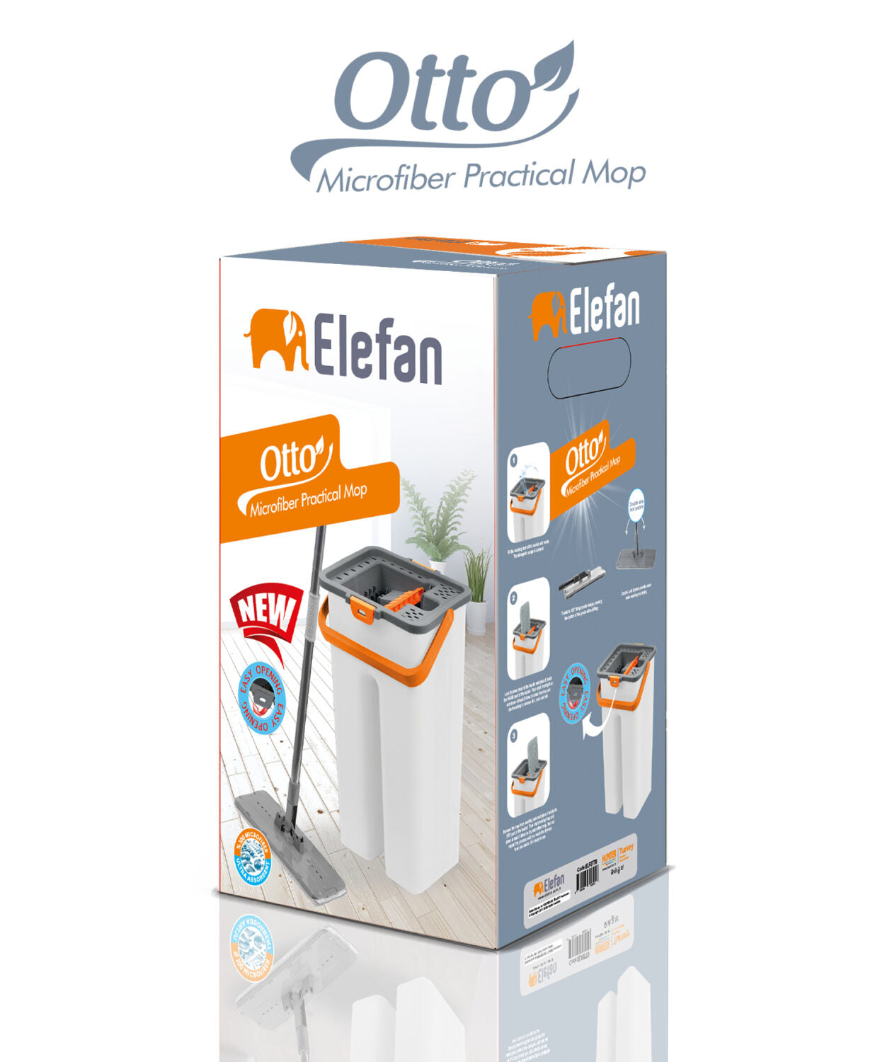 Elefan Otto Flat Mop Cleaning Bucket Set