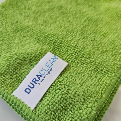 DuraClean® Green Microfibre Cloths – 10 Pack (38x40cm)