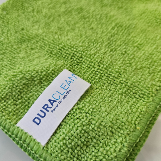 DuraClean® Green Microfibre Cloths – 10 Pack (38x40cm)