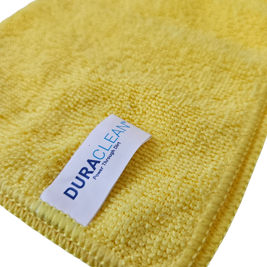 DuraClean® Yellow Microfibre Cloths – 10 Pack (38x40cm)