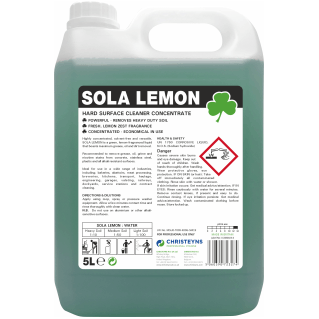 Sola Lemon by Clover Christeyns 5l – Hard Surface Cleaner & Degreaser (Concentrated)