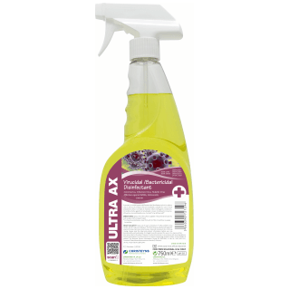 Ultra AX by Clover Christeyns (750 ml)– Virucidal & Bactericidal Disinfectant (EN 14476 & EN 1276 Certified)