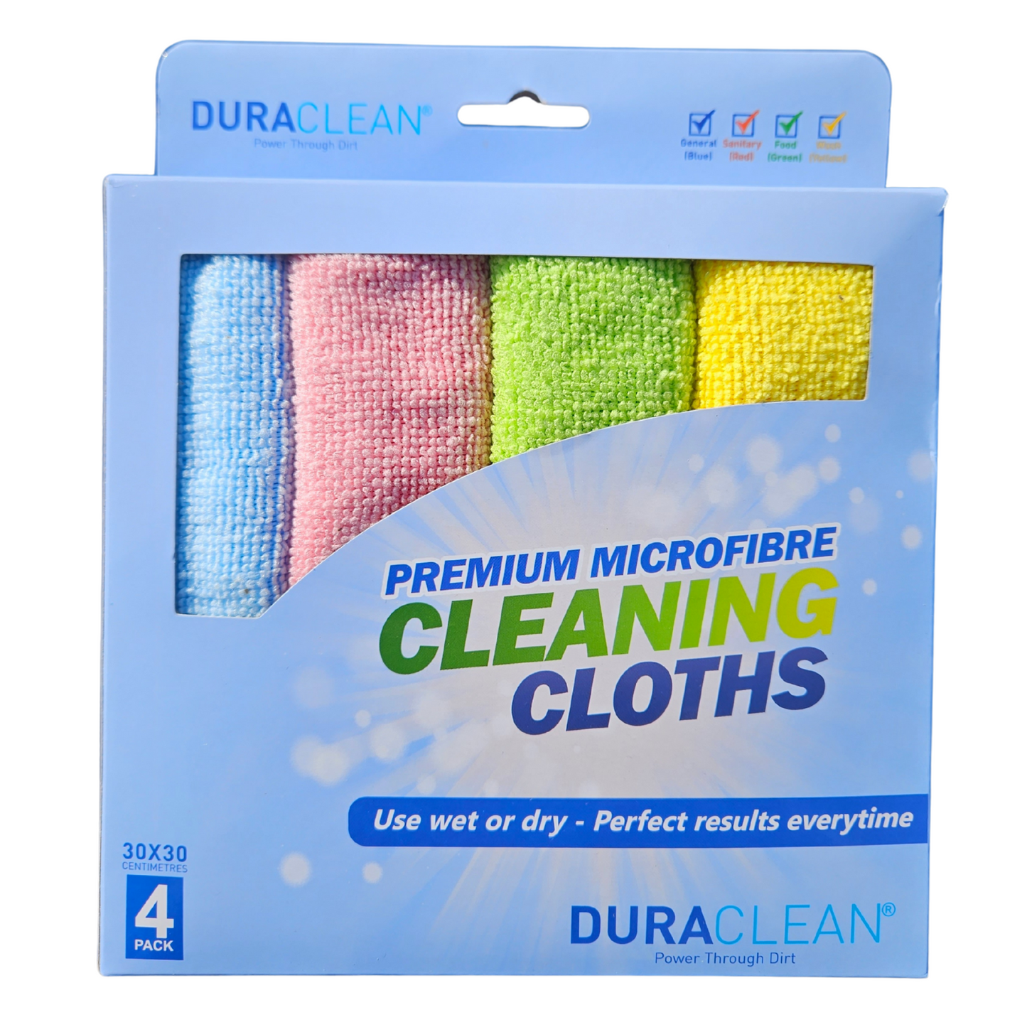 Duraclean Microfibre Cloths – 4 Pack