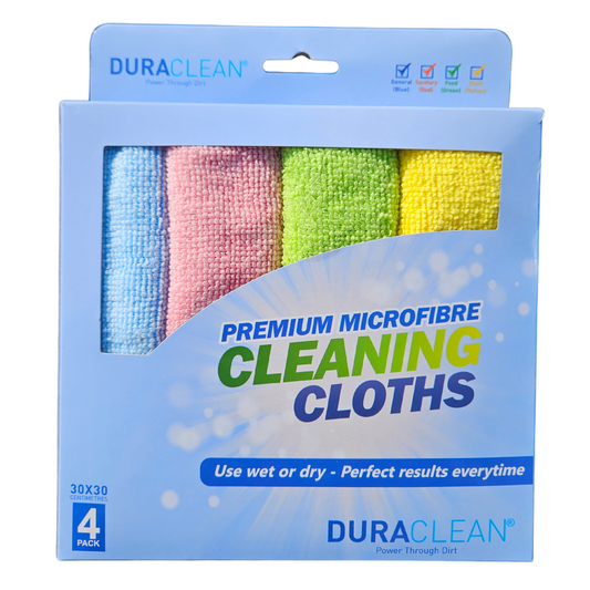 Duraclean Microfibre Cloths – 4 Pack