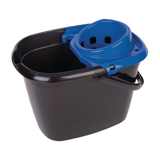 Blue Mop Bucket with Strainer – 14 Litre | Heavy-Duty Commercial Use