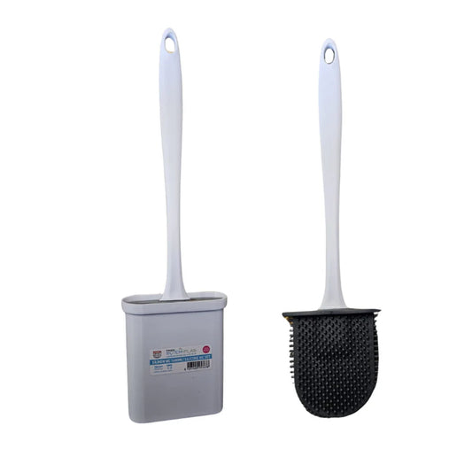 Budget Silicone Toilet Brush with Holder – Hygienic, Easy-Clean Design